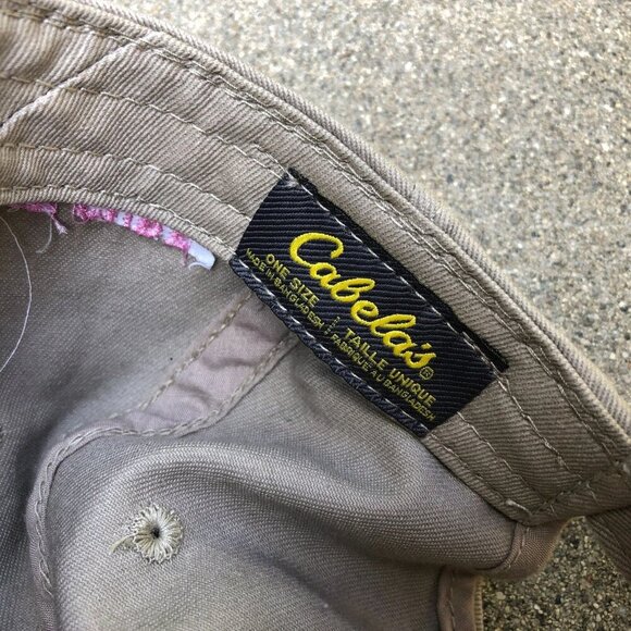 CABELA'S 2016 ROUNDER'S HUSTLE Hat Men's Baseball Cap Be The Cure Khaki​ - Picture 6 of 7